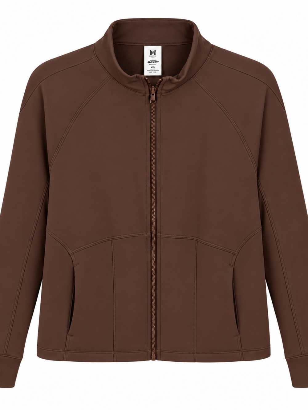 Women’s Brown Zip-Up Bomber Jacket